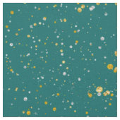 Tissu L'espace élégant de confettis - vert turquoise et (Fermer)