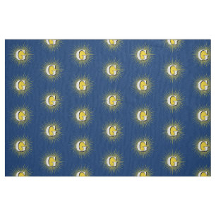 Tissu Lettre G - symbole maçonnique