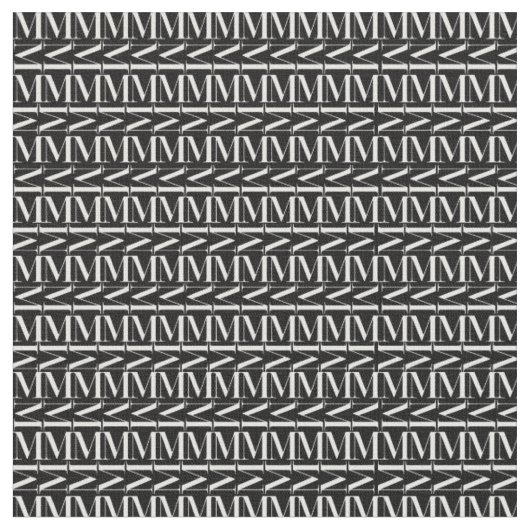 Tissu Lettre initiale M (Fermer)