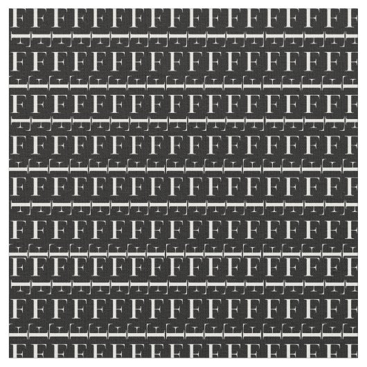 TISSU LETTRE INITIALE MONÂTRE F (Fermer)