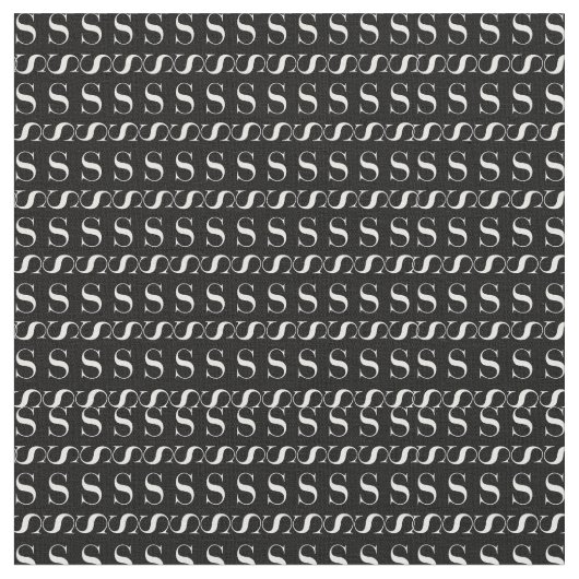 TISSU LETTRE INITIALE MONÂTRE S (Fermer)