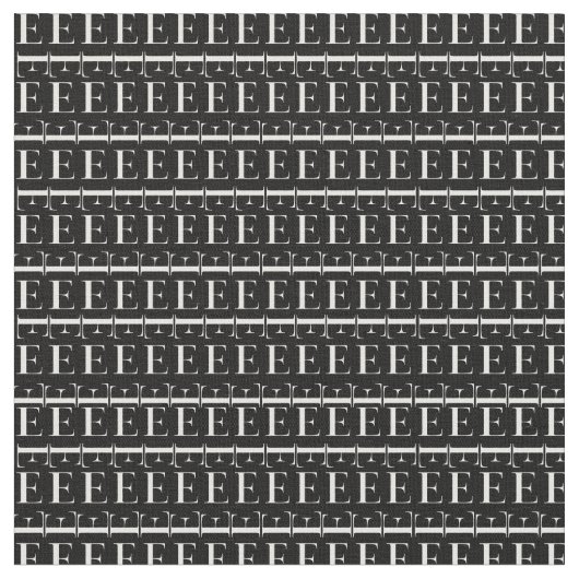 Tissu Lettre initiale monogramme E (Fermer)