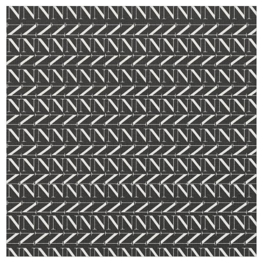 Tissu Lettre initiale monogramme N (Fermer)