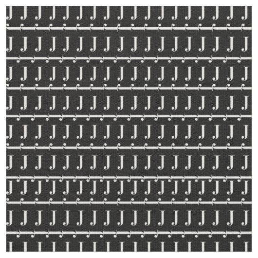 TISSU LETTRE INITIALE MOYENNE J (Fermer)
