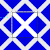 Tissu Lettre nautique M "Mike " de drapeaux de code de (Carreau)