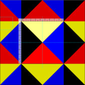 Tissu Lettre nautique Z "zoulou " de drapeaux de code de (Carreau)