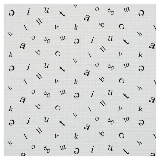 Tissu Lettres (Échantillon)