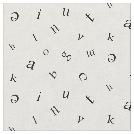 Tissu Lettres (Fermer)