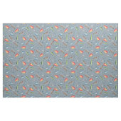 Tissu leurres de pêche sur gris-bleu (Fat Quarter)