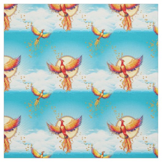 Tissu Levée d'oiseaux Phoenix (Échantillon)