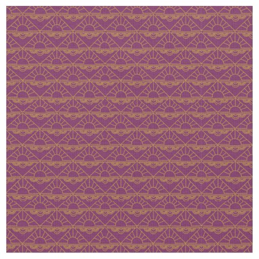 Tissu Lever de soleil Art déco (Fermer)