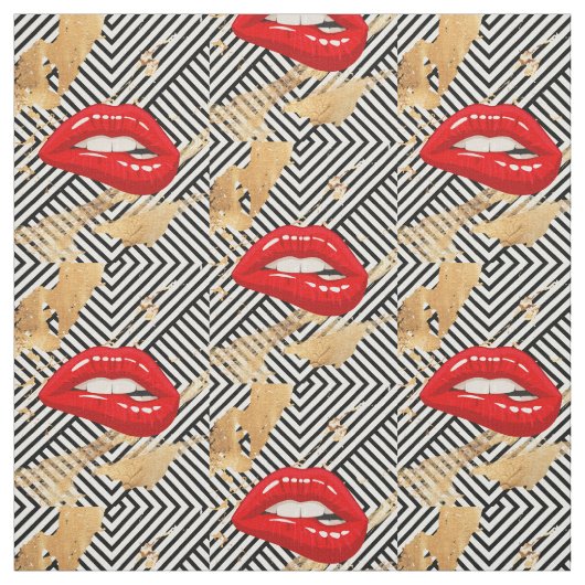 TISSU LÈVES ROUGES (Échantillon)