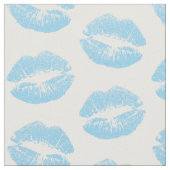 Tissu Lèvres Bleues, Motif De Lèvres, Bleu, Baiser (Fermer)