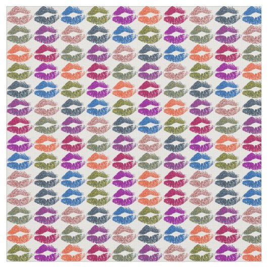 Tissu Lèvres colorées rétro #13 (Fermer)