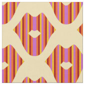 Tissu Lèvres de Bohème sur Jaune (Fermer)