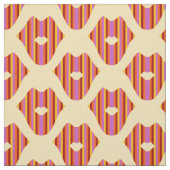Tissu Lèvres de Bohème sur Jaune (Échantillon)