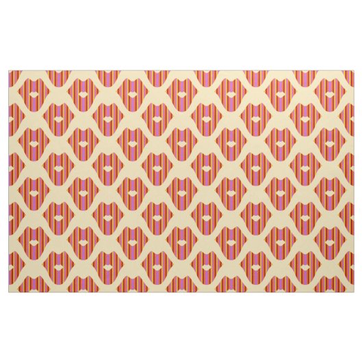 Tissu Lèvres de Bohème sur Jaune (Fat Quarter)