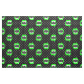 Tissu lèvres de vampire monstre créature aux crocs verts (Fat Quarter)