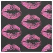 Tissu Lèvres roses de parties scintillantes (Échantillon)