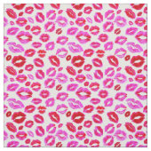 Tissu Lèvres rouge rouge rouge rose baiser Makeup Cute (Échantillon)