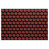 Tissu lèvres rouges baiser imprimer valentines jour écha (Yard)