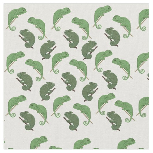 Tissu Lézards Caméléons Art (Fermer)