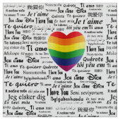 Tissu LGBT je t'aime (Fermer)