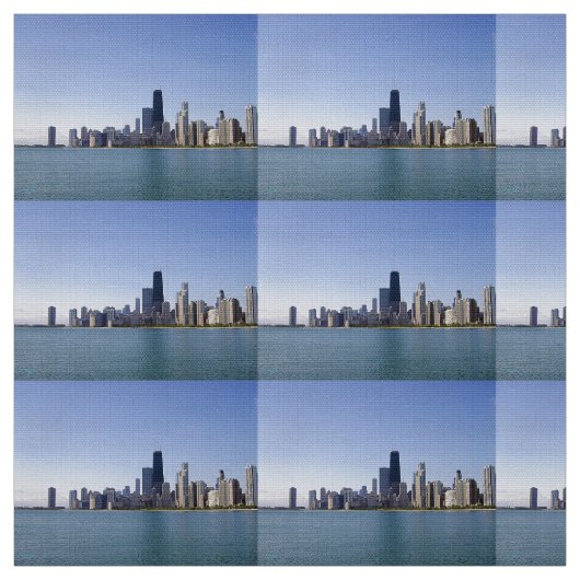 Tissu L'horizon de Chicago (Échantillon)