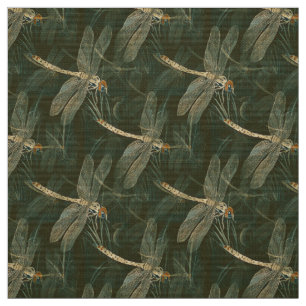 Tissu libellule artistique