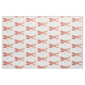 Tissu libellule de fleurs avec sakura de bijoux (Fat Quarter)