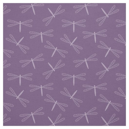 Tissu Libellule pourpre moderne (Échantillon)