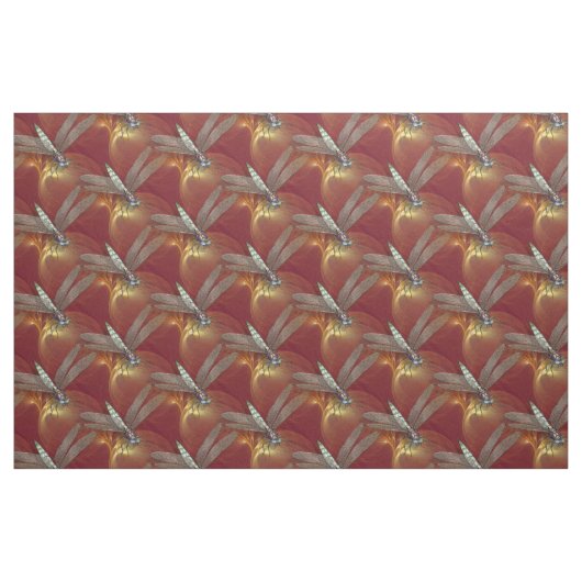 Tissu Libellules de danse (Fat Quarter)
