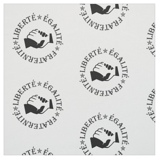 Tissu Liberté, égalité, fraternité (Échantillon)