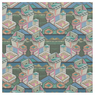 Tissu Licorice alltrie collage 3D en daim