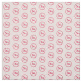Tissu Licorne rose et fleurs (Échantillon)