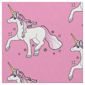 Tissu Licorne trottant par des étoiles (fermé)