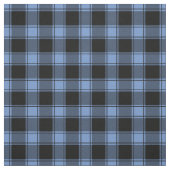 Tissu Light Blue & Black Buffalo Plaid (Échantillon)