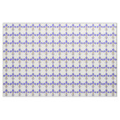 Tissu Light-blue Fleur de Lis Pattern (Yard)