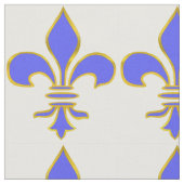 Tissu Light-blue Fleur de Lis Pattern (Fermer)