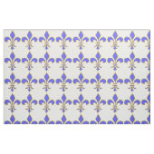 Tissu Light-blue Fleur de Lis Pattern (Fat Quarter)