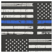 Tissu Ligne Bleue Mince Drapeau Police Application Fabri (Fermer)