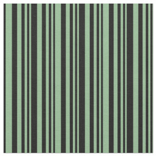 Tissu Ligne verte et noire de la mer foncée