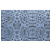 Tissu Lignes abstraites noires et de bleu (Fat Quarter)