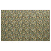 Tissu Lignes Abstraites vertes et or (Yard)