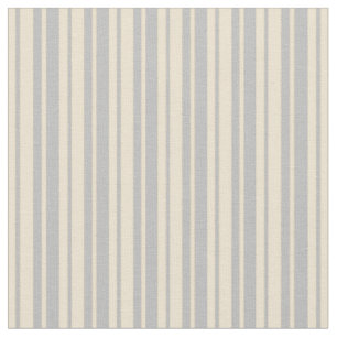 Tissu Lignes beige et gris