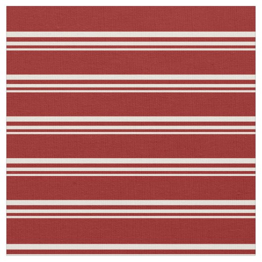 Tissu Lignes beige et rouge foncé (Fermer)
