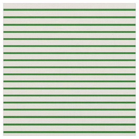 Tissu Lignes beige et vert foncé (Fermer)