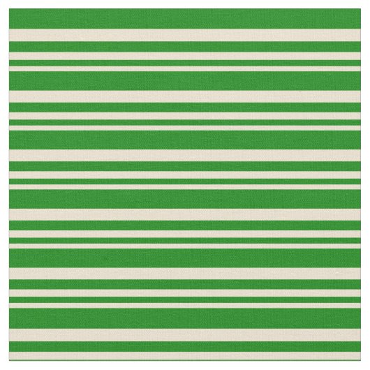 Tissu Lignes beige et verte (Fermer)