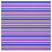 Tissu Lignes beige, violet, tan et bleu (Échantillon)