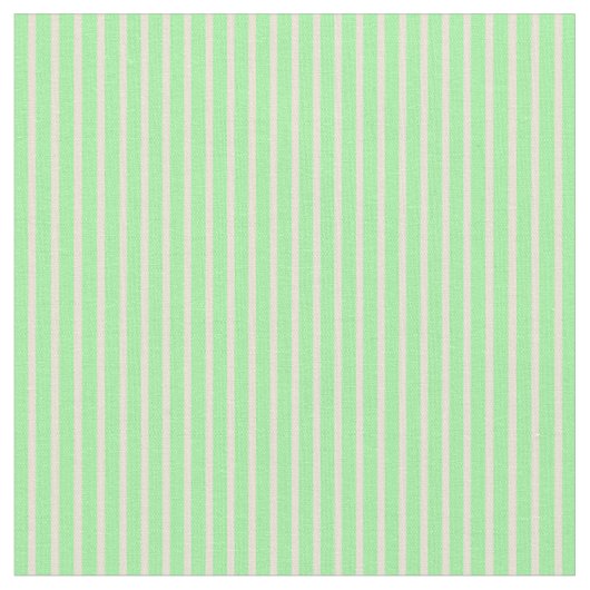 Tissu Lignes Bisque et Vert (Fermer)